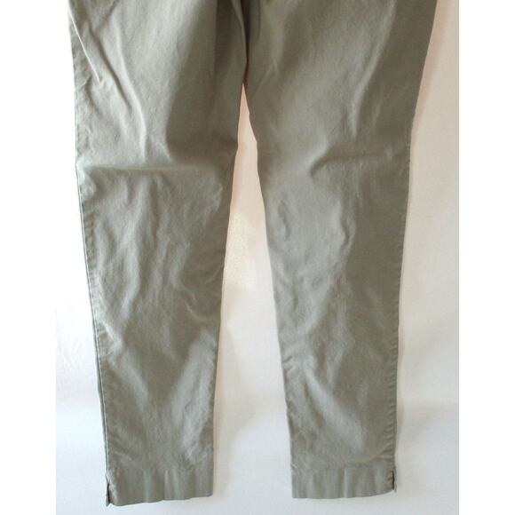 Calvin Klein Women's Tan Mid Rise Taper Leg Stretch Zip Front Pants Size 6 - Picture 6 of 9